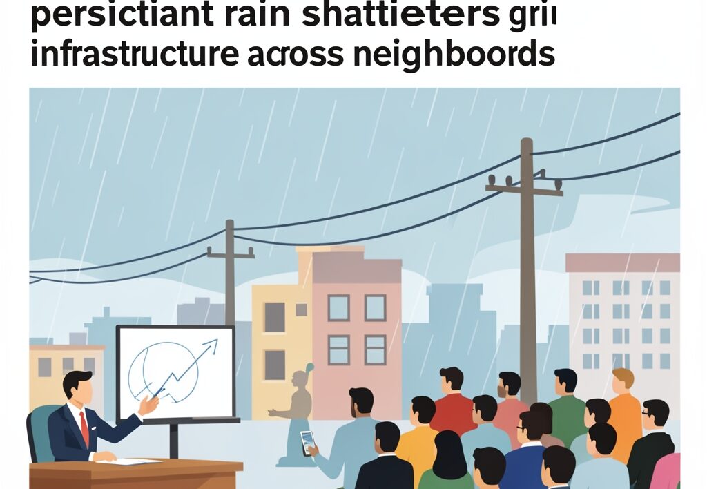 Illustration for Lucknow power crisis: Lucknow power crisis deepens as persistent rain shatters grid infrastructure across neighborhoods