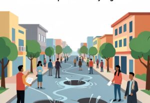 Illustration for Lucknow rain waterlogging: Lucknow rain waterlogging: Cave-ins, potholes, and familiar civic pain across city neighborhoods