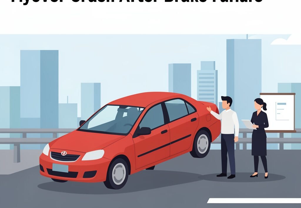 Illustration for Lucknow student: Lucknow Student Killed in Nakkhas Flyover Crash After Brake Failure