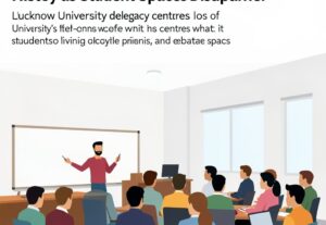 Illustration for Lucknow University delegacy centres: Lucknow University Delegacy Centres Fade Into History as Student Spaces Disappear