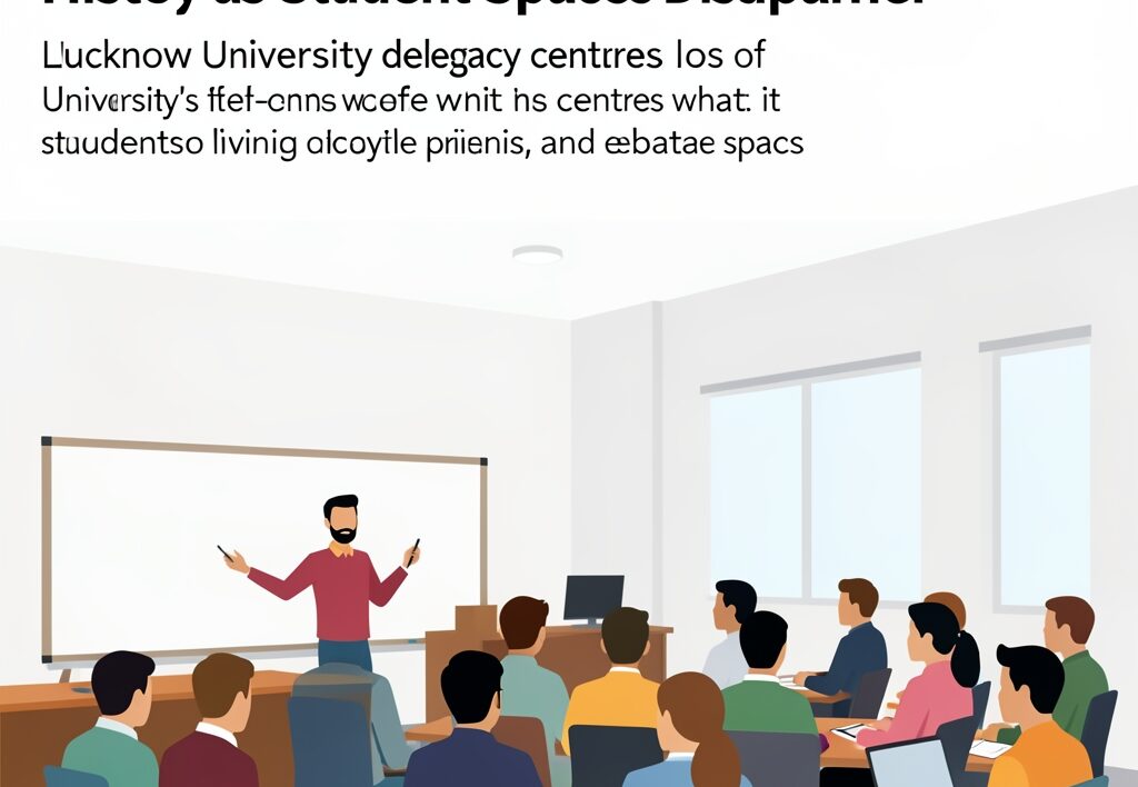 Illustration for Lucknow University delegacy centres: Lucknow University Delegacy Centres Fade Into History as Student Spaces Disappear