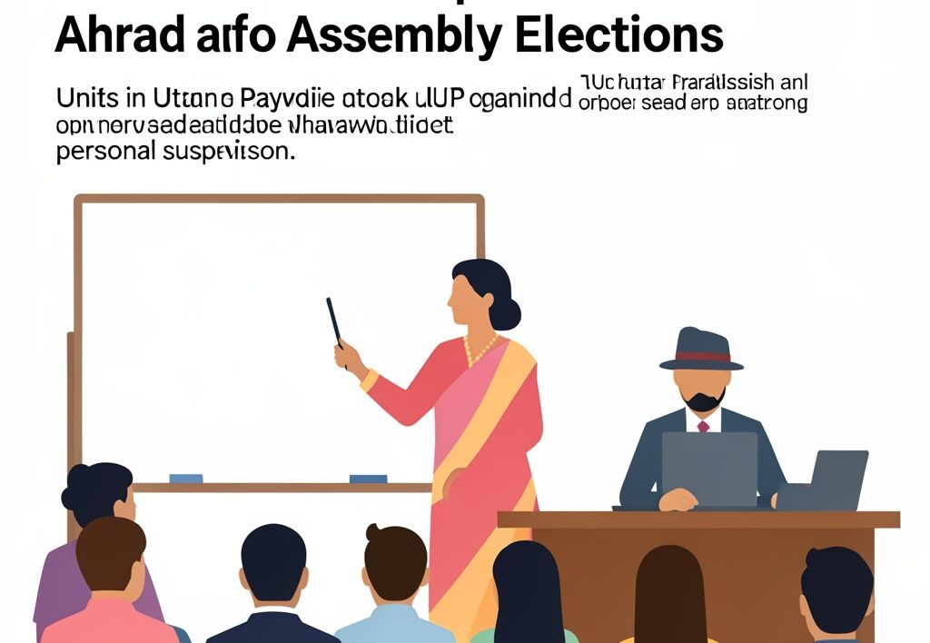 Illustration for Mayawati Party Reorganisation: Mayawati Party Reorganisation in Lucknow Shakes Up State Political Landscape Ahead of Assembly Elections