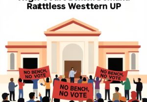 Illustration for Meerut lawyers strike: Meerut Lawyers Strike Over High Court Bench Demand Rattles Western UP