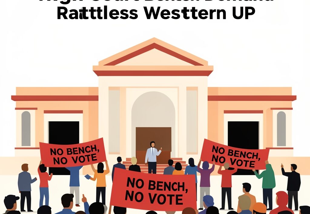 Illustration for Meerut lawyers strike: Meerut Lawyers Strike Over High Court Bench Demand Rattles Western UP