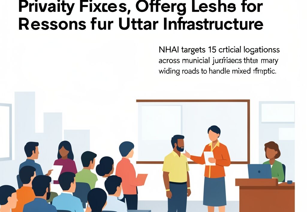 Illustration for NHAI traffic bottlenecks: NHAI Traffic Bottlenecks Target 15 Priority Fixes, Offering Lessons for Uttar Pradesh Infrastructure