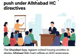 Illustration for Noida AOA governance: Noida AOA governance rules face strict compliance push under Allahabad HC directives