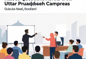 Illustration for Noida student protest: Noida Student Protest Notice Raises Questions Across Uttar Pradesh Campuses