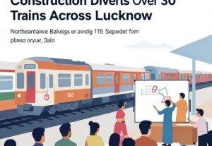 Illustration for NR Station Charbagh: NR Station Charbagh Construction Diverts Over 30 Trains Across Lucknow