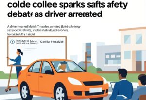Illustration for rash driving: Rash driving near Greater Noida college sparks safety debate as driver arrested