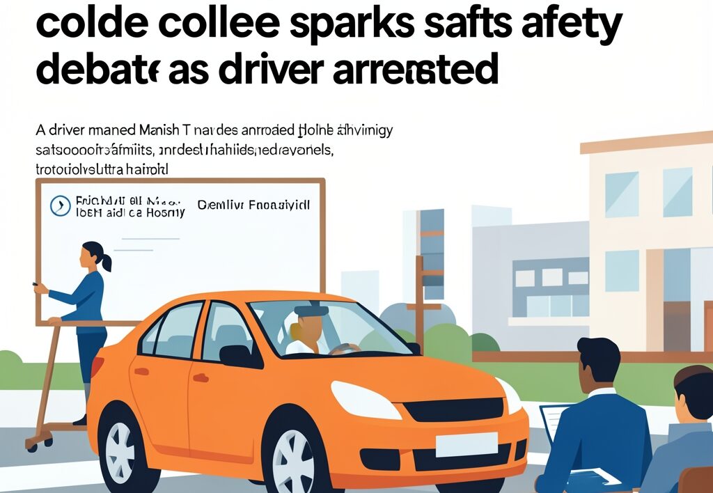 Illustration for rash driving: Rash driving near Greater Noida college sparks safety debate as driver arrested