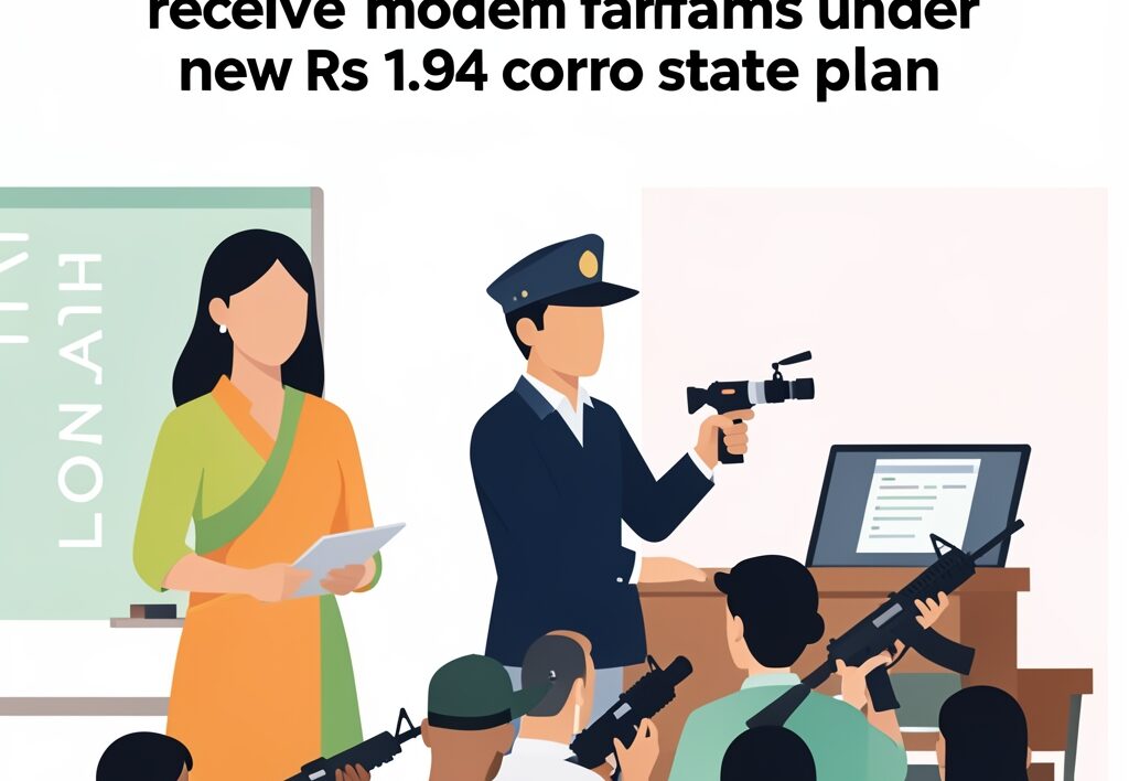Illustration for UP PAC women battalions: UP PAC women battalions to receive modern firearms under new Rs 1.94 crore state plan