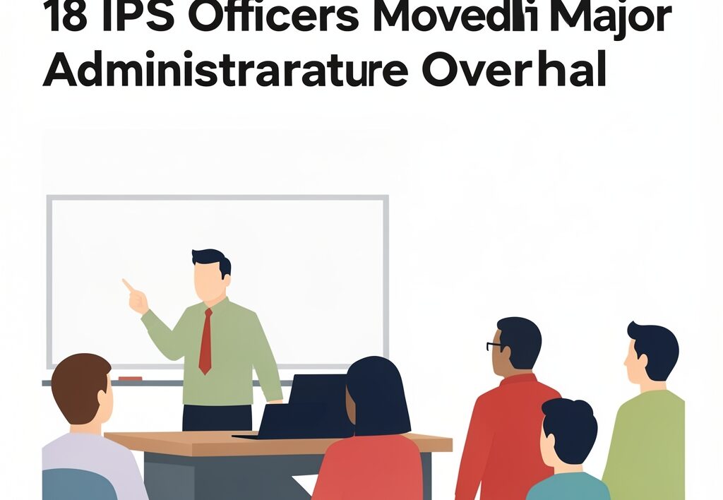 Illustration for UP police brass reshuffle: UP Police Brass Reshuffled: 18 IPS Officers Moved in Major Administrative Overhaul