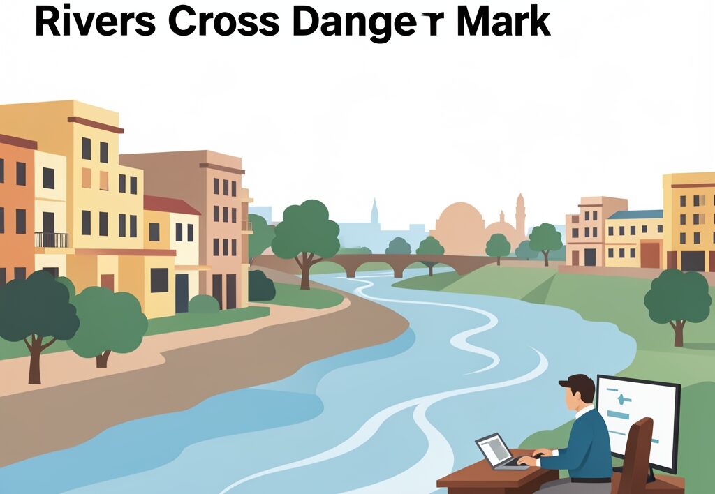 Illustration for Uttar Pradesh flood alert: Uttar Pradesh Flood Alert Sounds Across State As Major Rivers Cross Danger Mark