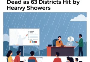 Illustration for Uttar Pradesh rains: Uttar Pradesh Rains: 17 Dead as 63 Districts Hit by Heavy Showers
