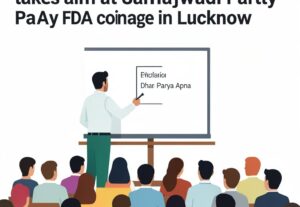 Illustration for Vinod Tawde UP polls: Vinod Tawde UP polls strategy takes aim at Samajwadi Party PDA coinage in Lucknow