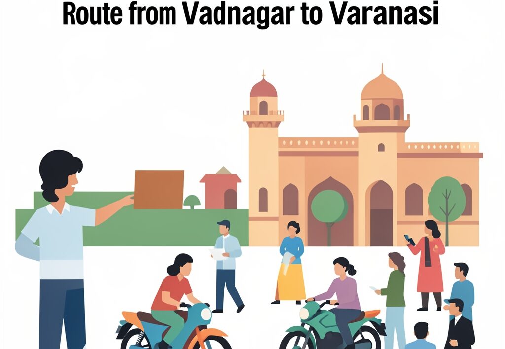 Illustration for Yatra of Seva: Yatra of Seva: 20 Teams Map 35,500 KM Route from Vadnagar to Varanasi