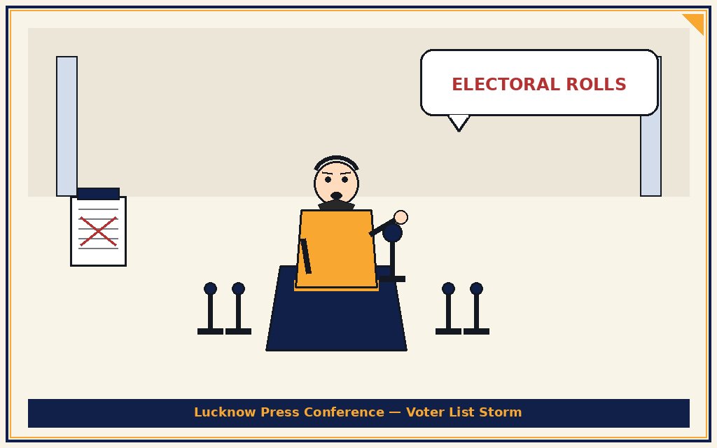 Yogi Adityanath Lucknow Press Conference Sparks Fresh Political Firestorm Over Electoral Rolls