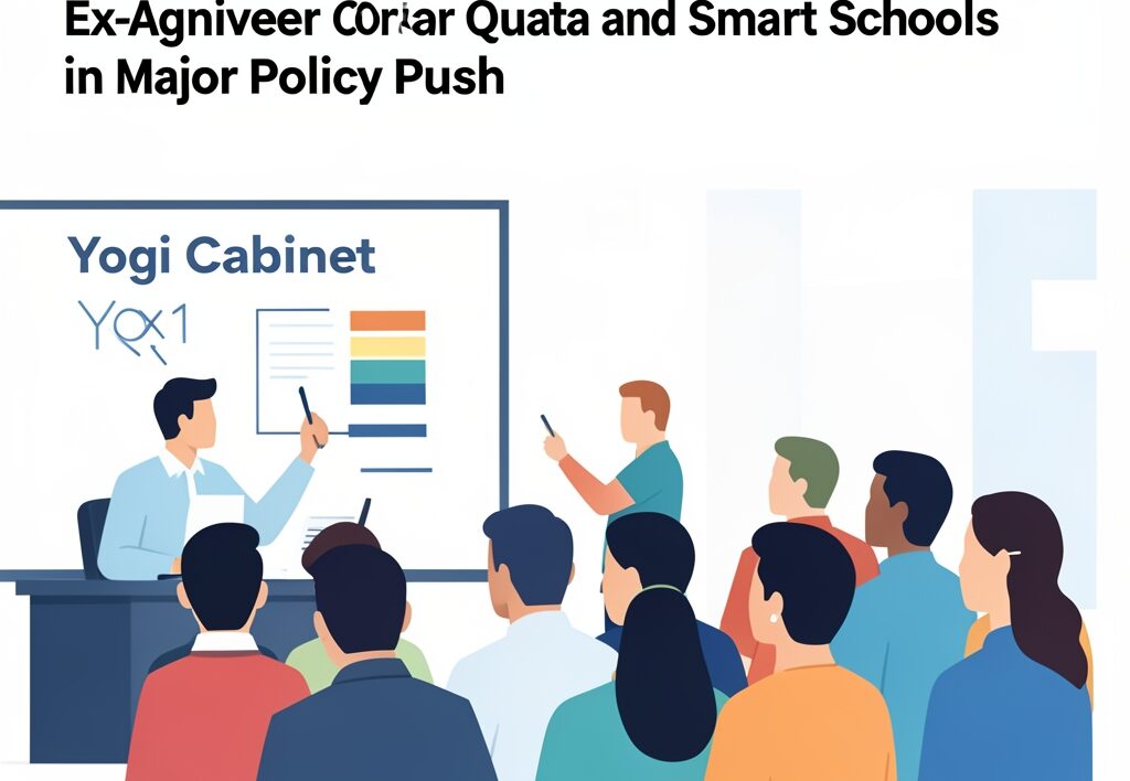Illustration for Yogi Cabinet: Yogi Cabinet Clears ₹1,008-Crore Expressway, Ex-Agniveer Quota and Smart Schools in Major Policy Push