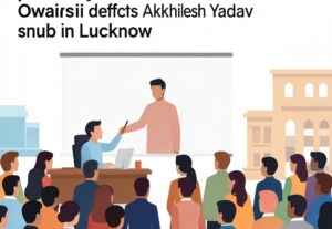 Illustration for AIMIM Uttar Pradesh: AIMIM Uttar Pradesh alliance pitch stays alive as Asaduddin Owaisi deflects Akhilesh Yadav snub in Lucknow