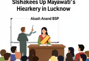 Illustration for Akash Anand BSP: Akash Anand BSP Reinstatement Shakes Up Mayawati's Hierarchy in Lucknow