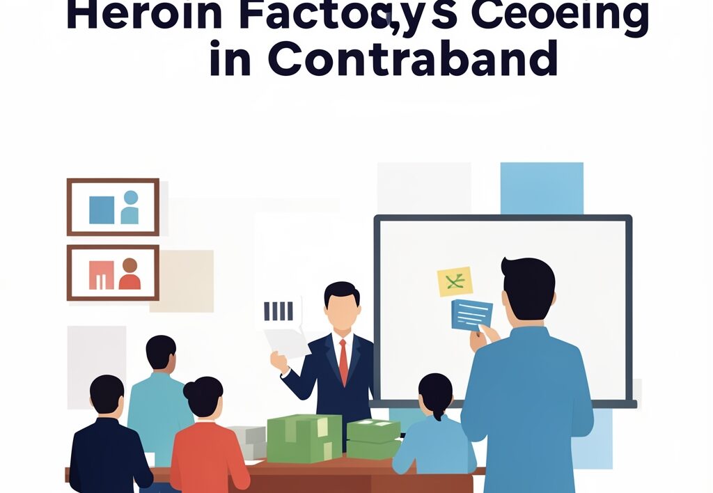 Illustration for Lucknow heroin factory: Delhi Police Bust Lucknow Heroin Factory, Seizing Crores in Contraband