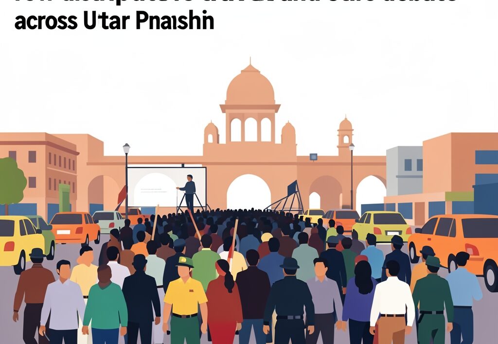 Illustration for INDIA bloc march: INDIA bloc march to EC over Gyanesh Kumar row disrupts travel and stirs debate across Uttar Pradesh