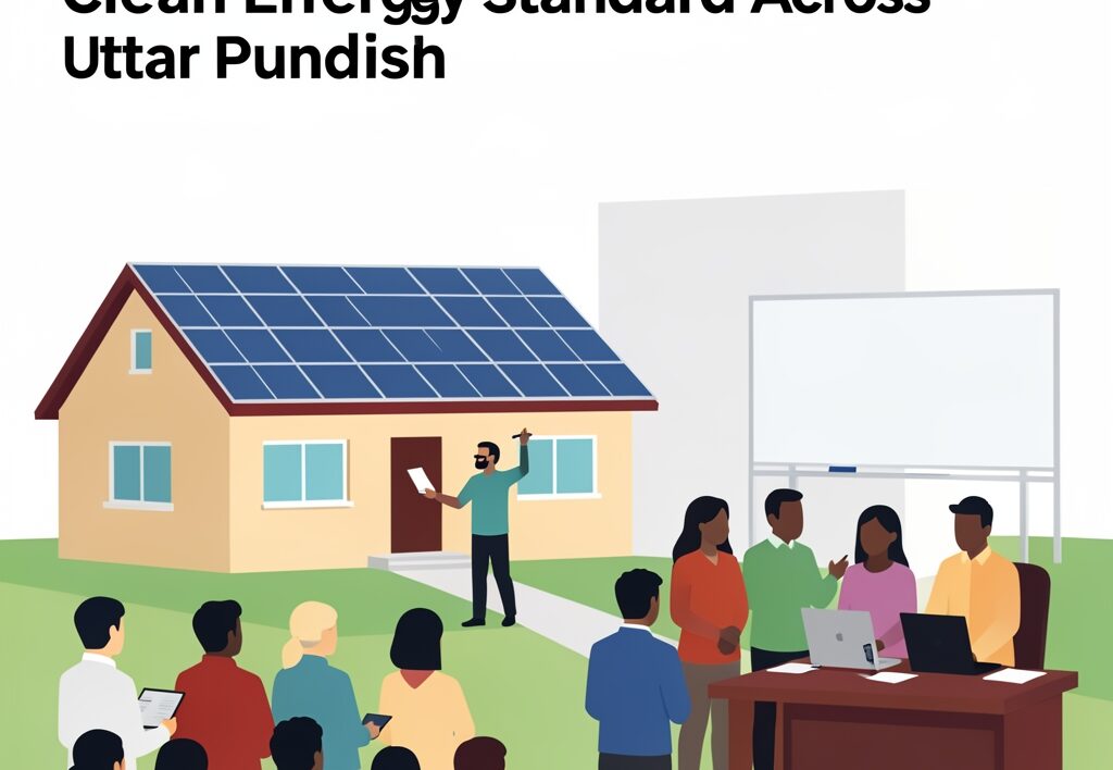 Illustration for Khargapur solar village: Khargapur Solar Village Project Sets Clean Energy Standard Across Uttar Pradesh