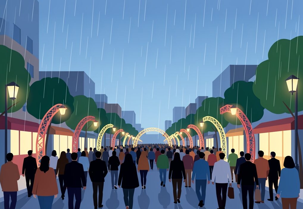 Illustration for Kolkata pandal stampede: Kolkata Pandal Stampede: Rain, Narrow Lanes, and Panic Offer Critical Safety Lessons for Festival Organizers in Lucknow