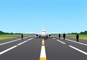 Illustration for Lucknow airport parallel taxi track: Lucknow airport parallel taxi track opens to ease runway pressure