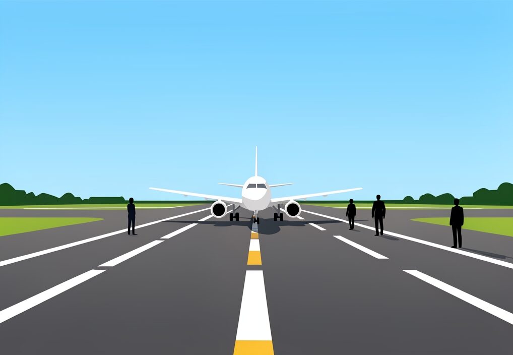 Illustration for Lucknow airport parallel taxi track: Lucknow airport parallel taxi track opens to ease runway pressure