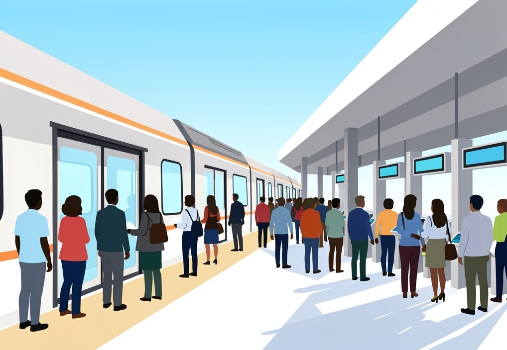 Illustration for Noida Metro Aqua Line: Noida Metro Aqua Line Hits Record 1.05 Lakh Daily Ridership: What It Means for Uttar Pradesh Transit