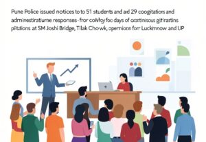 Illustration for Pune MPSC protests: Pune MPSC protests: Police issue notices to 80 amid student stir