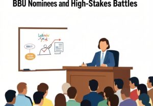 Illustration for Rajya Sabha election Uttar Pradesh: Rajya Sabha Election Uttar Pradesh: BJP Nominees and High-Stakes Battles