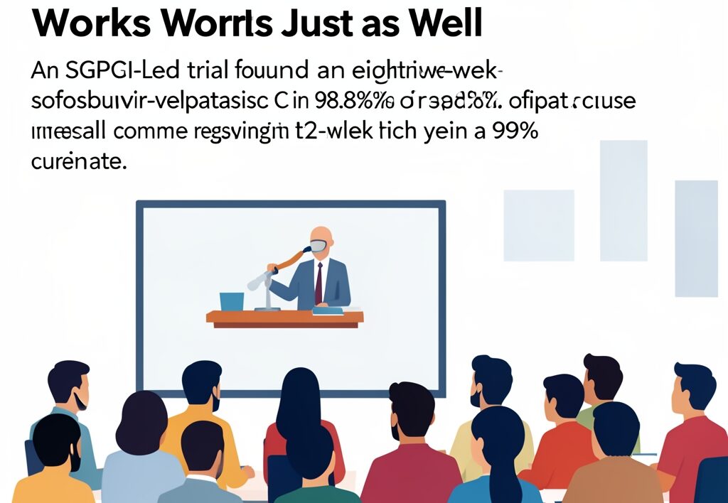 Illustration for SGPGI Lucknow hepatitis C study: SGPGI Lucknow Hepatitis C Study Proves Shorter Treatment Works Just as Well