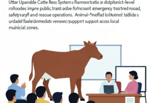 Illustration for Uttar Pradesh Cattle Rescue System: Uttar Pradesh Cattle Rescue System Launches District-Level Emergency Care Across State