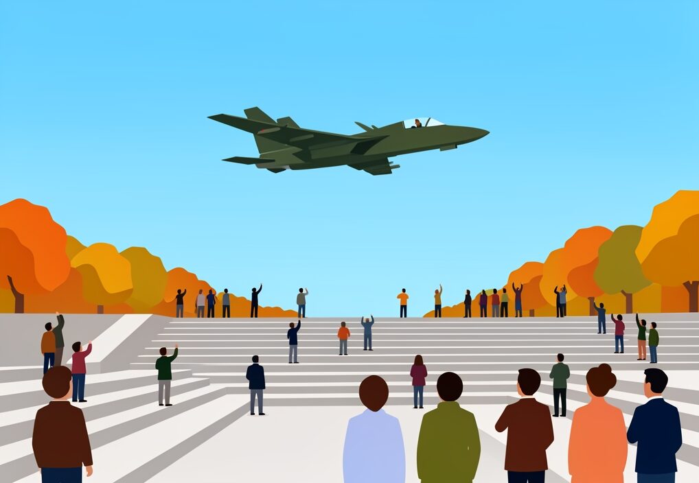 Illustration for Varanasi air show: Varanasi Air Show: Indian Air Force Displays Fighter Might Over the Ganga