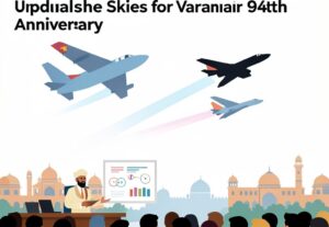 Illustration for Varanasi IAF flypast: Varanasi IAF Flypast: Indian Air Force Sets Sights on Uttar Pradesh Skies for 94th Anniversary