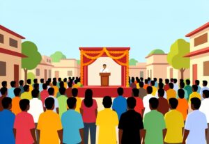 Illustration for Yogi Adityanath Ayodhya Challenge: Yogi Adityanath Ayodhya Challenge: UP Chief Minister Dares Akhilesh Yadav to Face Him at the Polls